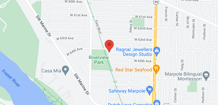 map of 1696 W 64TH AVENUE